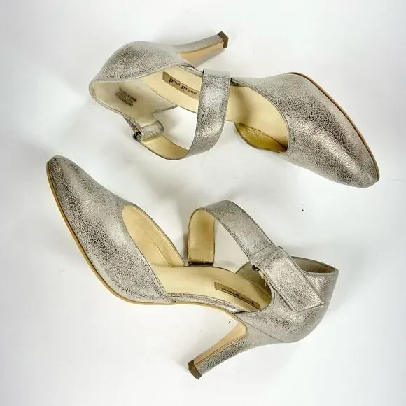 Paul Green Desire metallic pointed toe heels 5